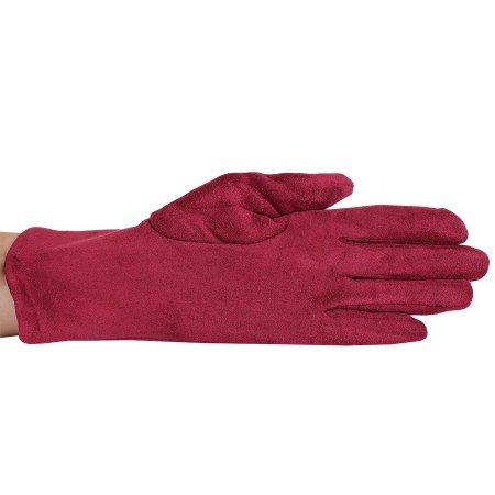 Перчатки женские D603-W-red